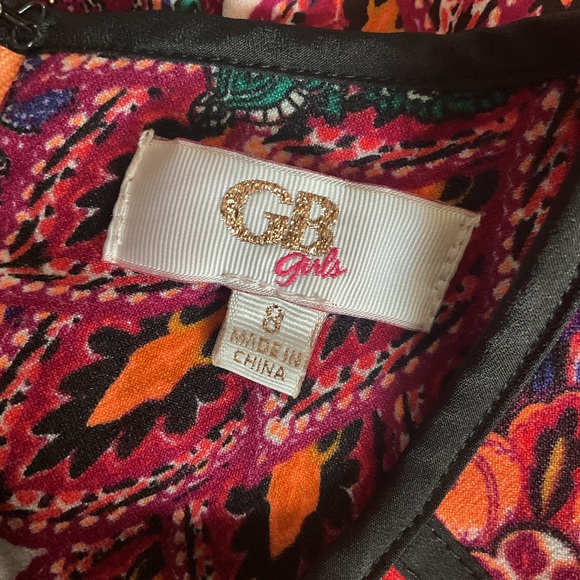 GB Girls Multi‑Print Maxi Dress Size 8 - Picture 5 of 5